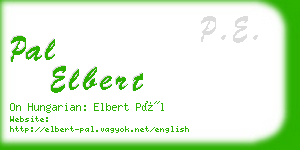 pal elbert business card